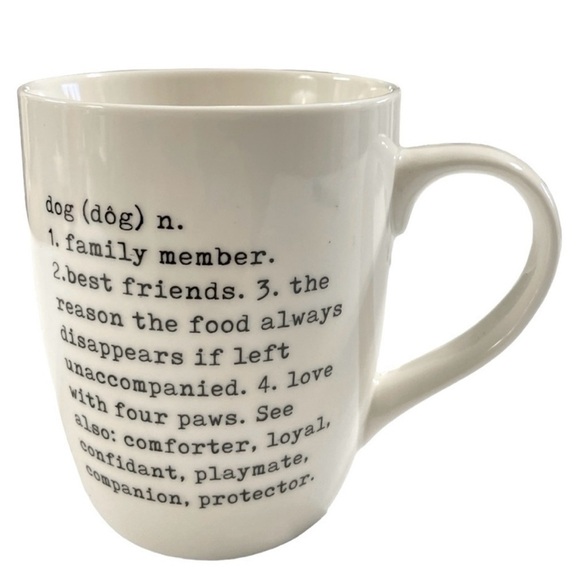 Hazel & Co. black and white dog mug, Coffee Mug, Tea Mug. - Picture 3 of 10